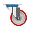Zestaw kołowy skrętny z poliuretanu - 160 mm - 350 kg
