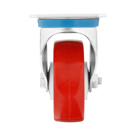 Zestaw kołowy skrętny z poliuretanu - 100 mm - 150 kg